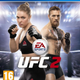 The full cover in all its sad glory. UFC 2 is out on March 15.